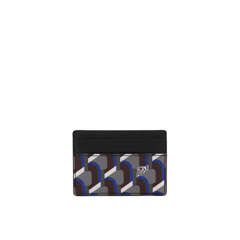 MONOGRAM CLIP CARD WALLET OAK BLUE